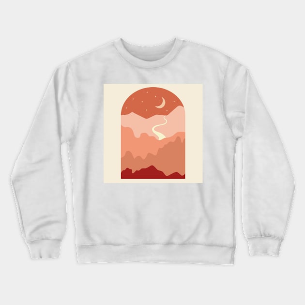 summer night Crewneck Sweatshirt by NJORDUR